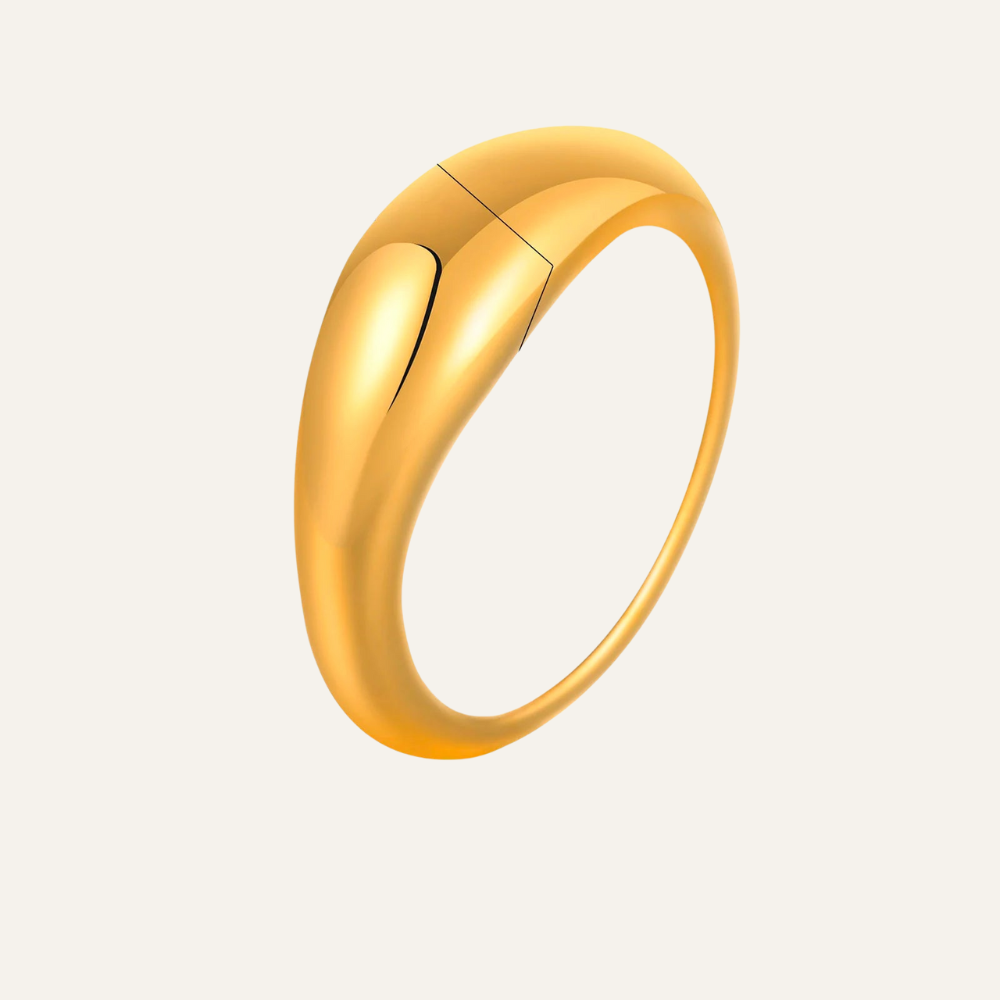 Anel Clarice Banhado em Ouro 18k