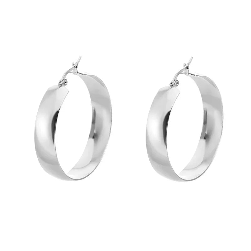 Brinco Argola Grande Prata