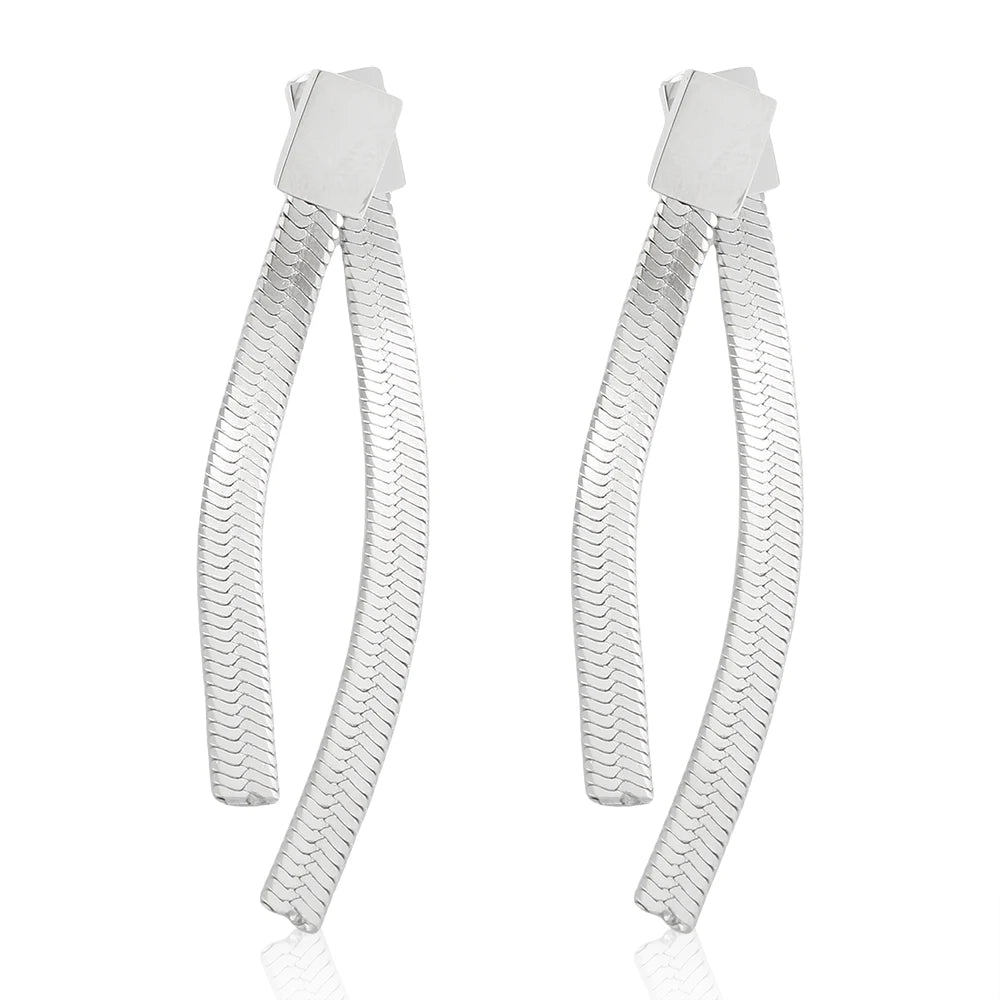 Brinco Amélie Longo Prata