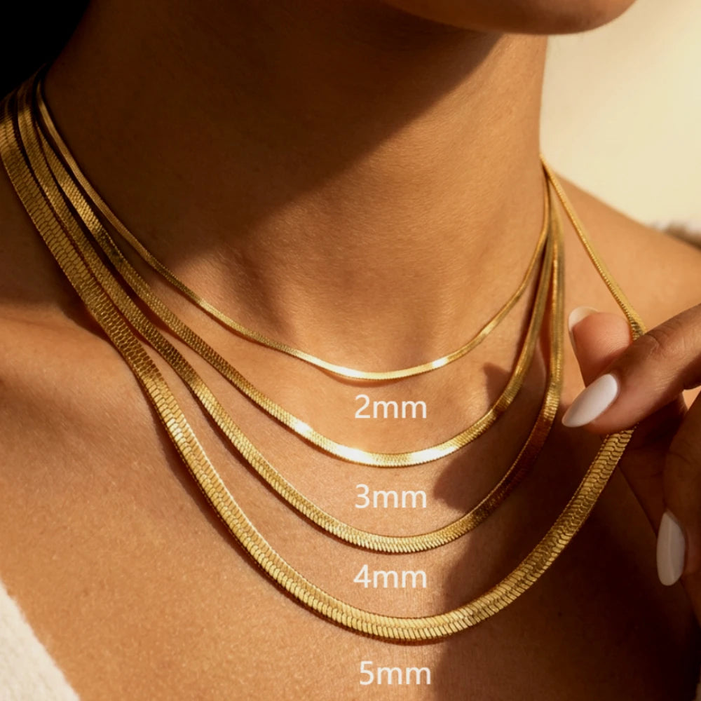 Colar Halo Malha Banhado em Ouro 18k