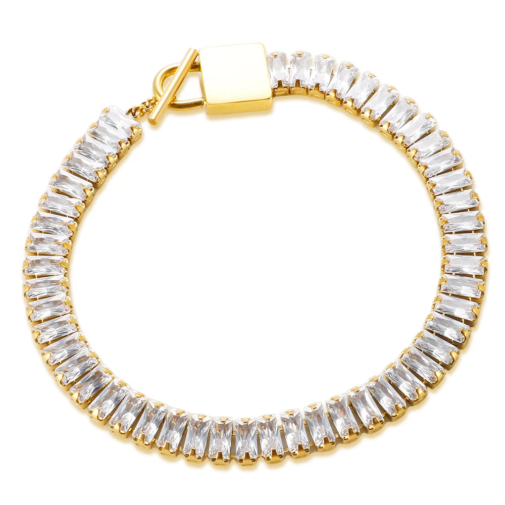 Pulseira Lock Riviera Banhada em Ouro 18k