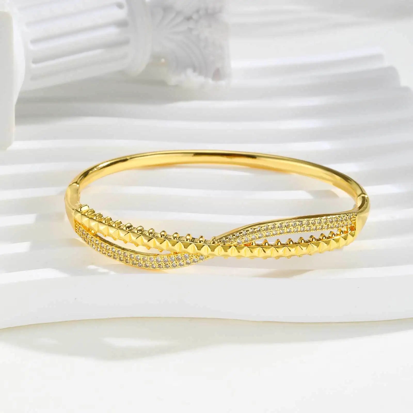 Bracelete Nisrine Banhado em Ouro 18k