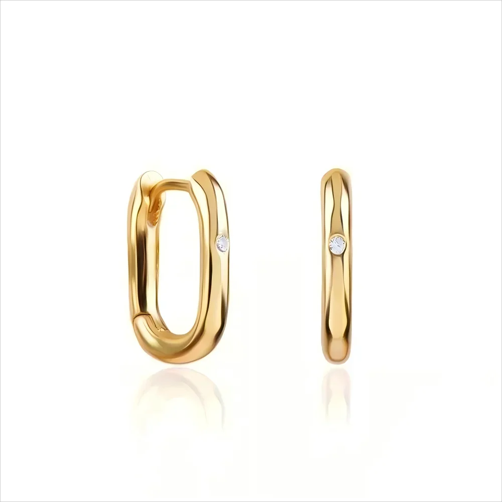 Brinco Henriette Banhado em Ouro 18k