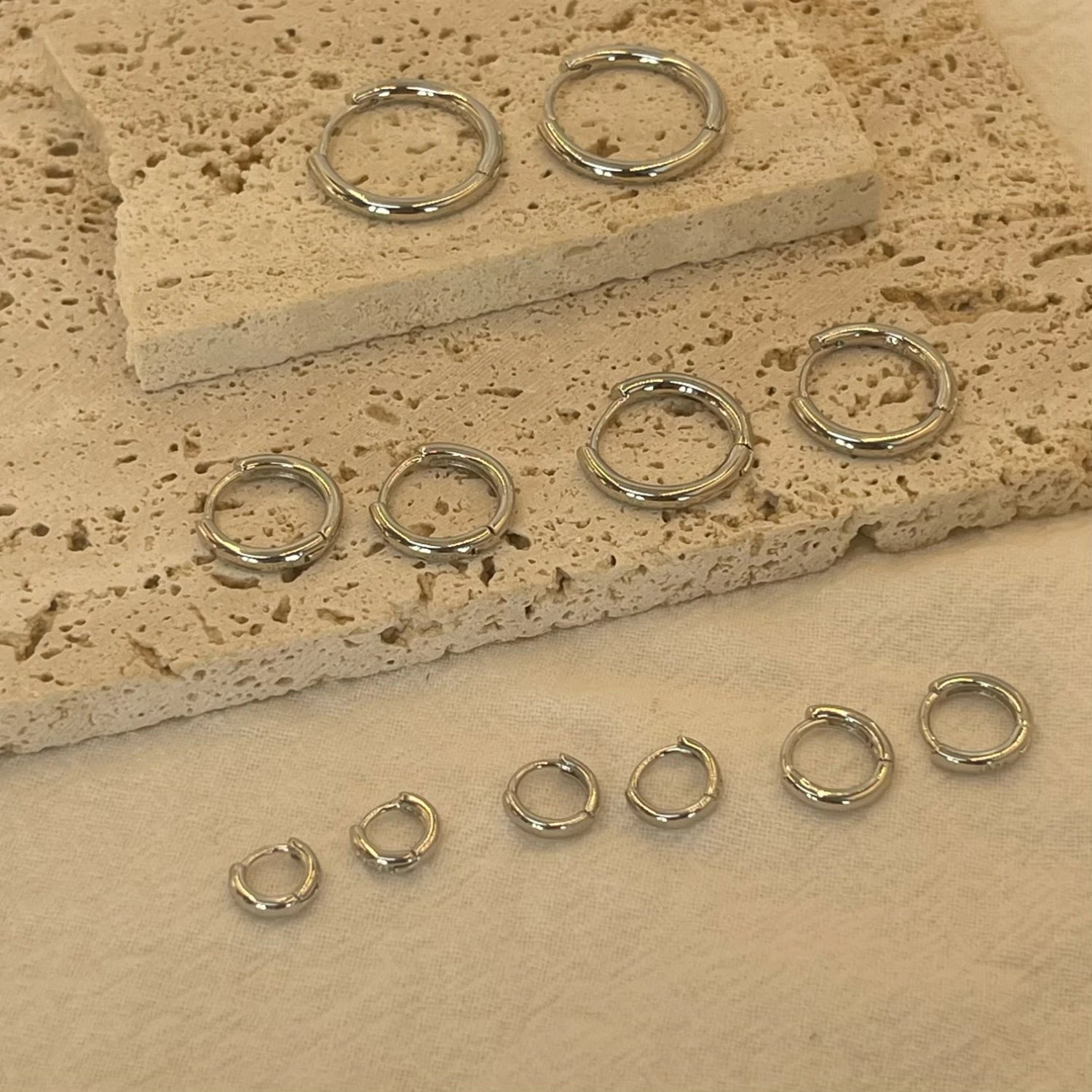 Brinco Argola Minimalista Prata